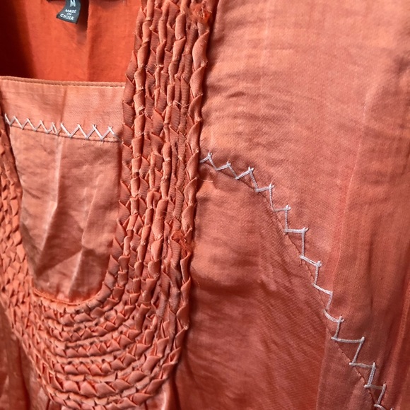 MM Couture by Miss Me Silk Blend Shimmery Sheath Dress - Picture 3 of 5